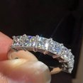 thumbnail image 5 of EOEMY Gorgeous 925 Silver Filled Ring Heart Cubic Zircon Wedding Jewelry Sz 6-10-7, 5 of 5
