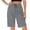 Gris, variante sur Iyufng Bermuda Shorts pour Femmes Été Taille Haute Longueur Genou Shorts Chino Tendance avec Poches Cordon Décontracté Plage Vacances