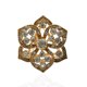 thumbnail image 1 of Bufanda Anillo Rhinestones Bufandas Broche Broncoplating Aleación Vintage Modelo Moderno Patrón de Flores Regalos para Mujeres Joyería Cuello Antiguo Oro Scienceny AP004603-01, 1 of 7