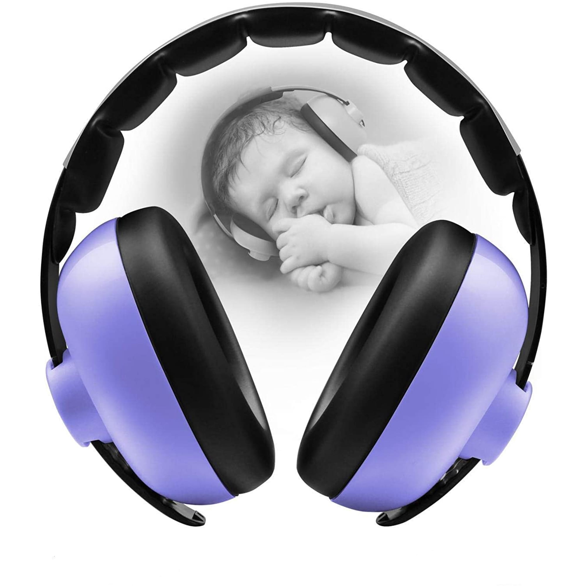 Iwinna Casque Anti-Bruit Bébé – Protection Auditive Réglable Nourrisson 1 Mois à 2 Ans, Confortable Et Léger