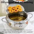 thumbnail image 2 of Stainless Steel Frying Pot with Thermometer and Oil Drip Drainer Rack, 304 Stainless Steel Deep Frying Pan with Lid, for French Fries, Chicken Etc(20CM), 2 of 4
