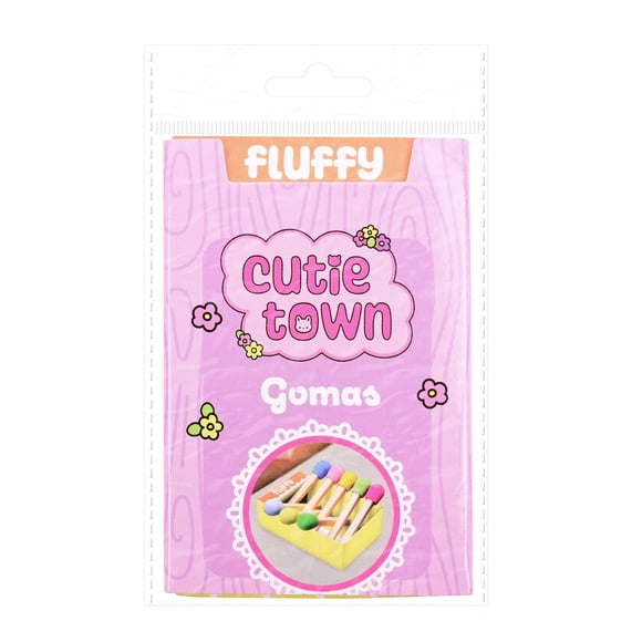 Gomas Prichos Cutie Town Multicolor 8 Piezas por Empaque