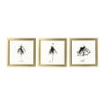 thumbnail image 2 of Sagebrook Home Set of 3 Hand Painted Ballerina Poses, Abstract Wall Art, Black and White, 2 of 11