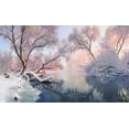 thumbnail image 2 of Sokolovsky, Vlad 32x21 White Modern Wood Framed Museum Art Print Titled - Christmas Lace, 2 of 4
