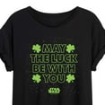thumbnail image 3 of Star Wars - St. Patrick's Day May Luck Be With You - Women's Oversized Graphic T-Shirt, 3 of 5