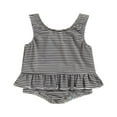 thumbnail image 1 of Maillot de Bain pour Bébé Fille Sans Manches à Encolure, 1 of 7