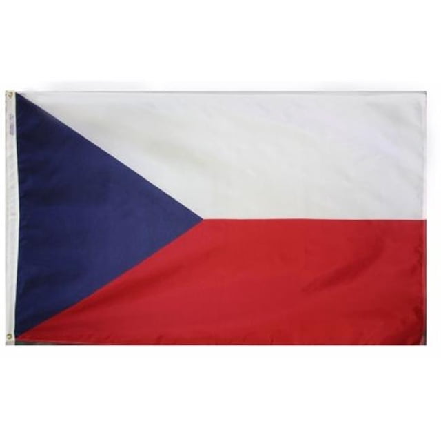Annin Flagmakers 192046 Drapeau de la République Tchèque Nyl-Glo 3 Pi x 5 Pi
