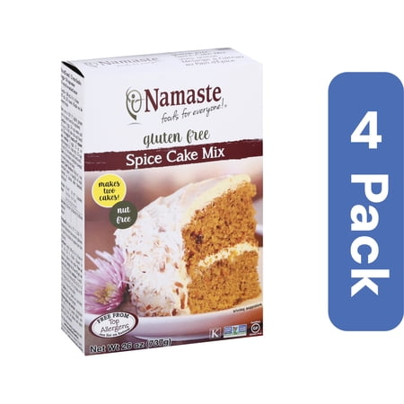 Namaste Foods Spice Cake Mix Wheat Free Gluten Free Dairy Free 26 oz (Pack Of 4)