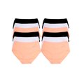 thumbnail image 6 of Angelina Women's Cotton Mid-Rise Briefs with Rhinestone Flower Design (12-Pack), 6 of 7