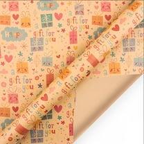 OUTMASTER Happy Birthday Wrapping Paper, 20 Sheets Kraft Gift Wrapping Paper, 20x28 Inch Recycled Gift Wrapping Paper, Suitable for Women, Men, Girls, Boys, Adults, Any Birthday Occasion