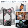 thumbnail image 3 of Funda de teléfono AIGOMARA para iPhone 16 Pro con MagSafe Butterfly Pink, 3 of 7