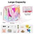thumbnail image 4 of Bolsa de playa KUAK iridiscente transparente impermeable para mujer, 4 of 7