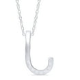 thumbnail image 5 of AFFY 1/10 Ct Diamond "J" Initial Letter Womens Pendant Necklace 14K White Gold Over 925, 5 of 6