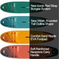thumbnail image 4 of Aqua Marina Vapor Stable Inflatable Paddle Board & Pump Paddle Backpack Leash, Light Blue, 4 of 12