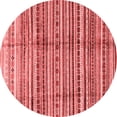 thumbnail image 1 of Ahgly Company Machine Washable Indoor Round Abstract Red Modern Area Rugs, 8' Round, 1 of 4