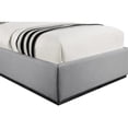 thumbnail image 6 of Meridian Furniture Logan Grey Linen Textured Fabric Twin Bed, 6 of 9
