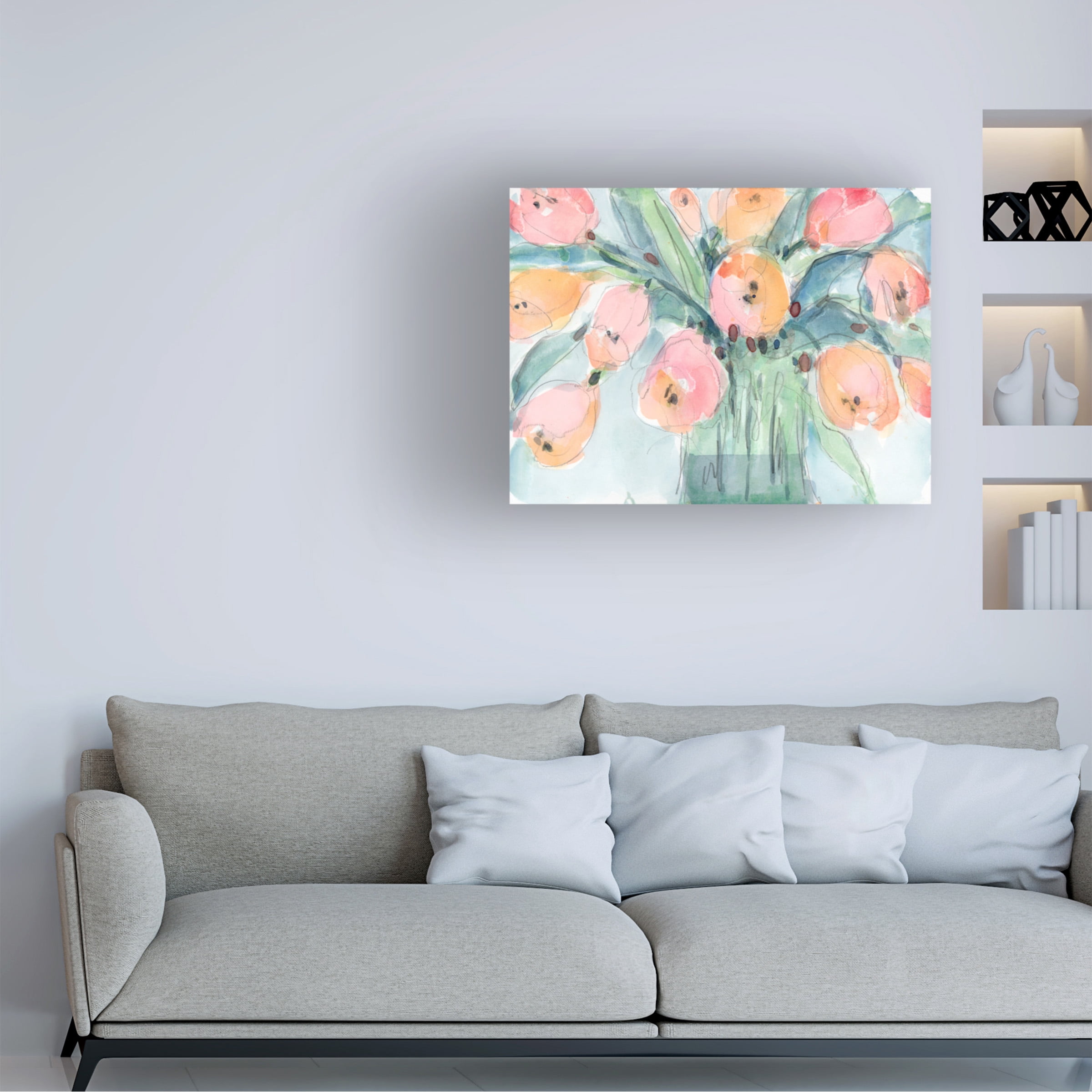 Samuel Dixon 'Tulip Bouquet IV' Canvas Art