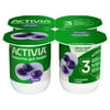 Activia Prune Low Fat Probiotic Yogurt Cups, Helps Support Gut Health, 4 oz, 4 Count