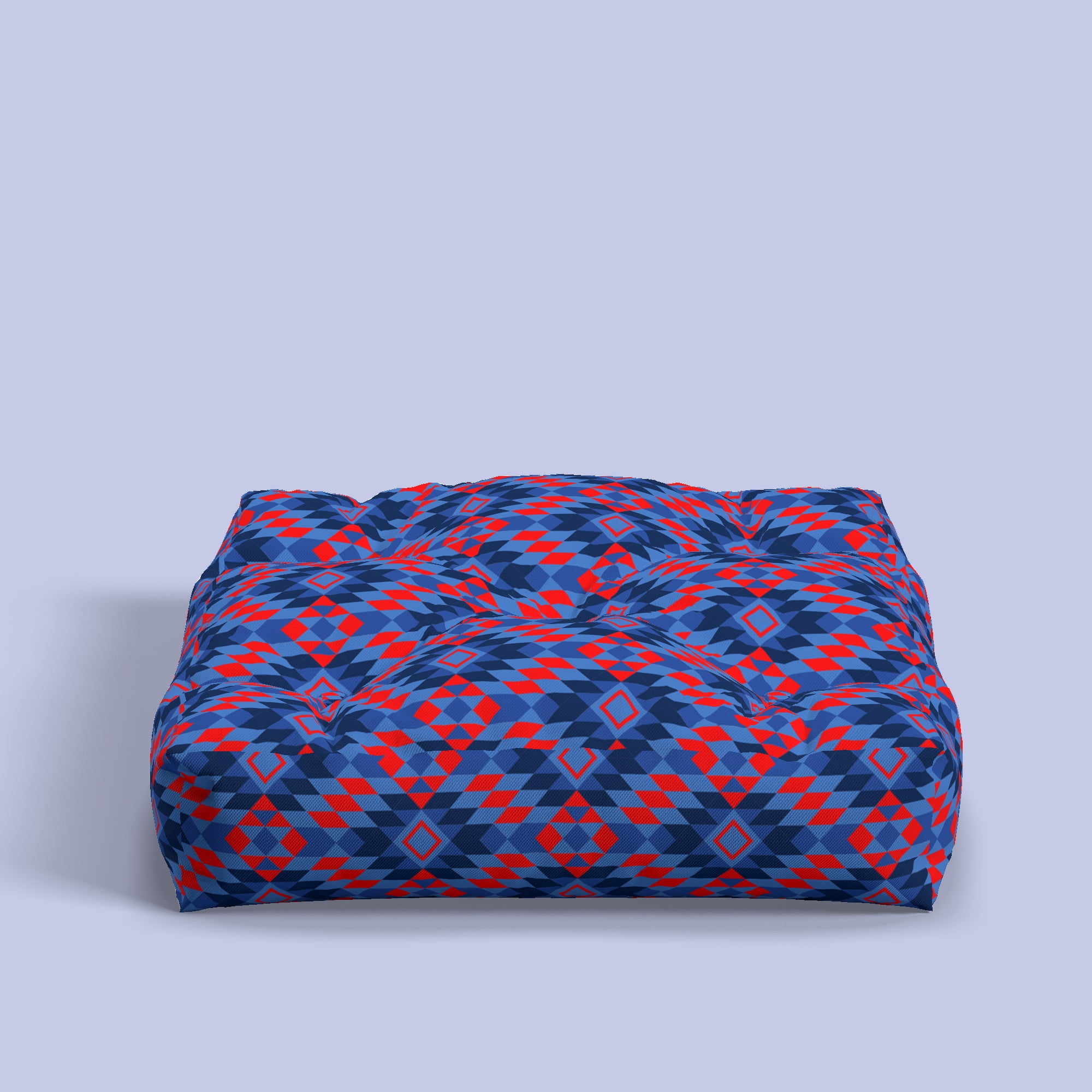 1 Yard 100% Cotton Killim Pattern, Navy, 44" Wide for Quilting & Sewing by David Textiles