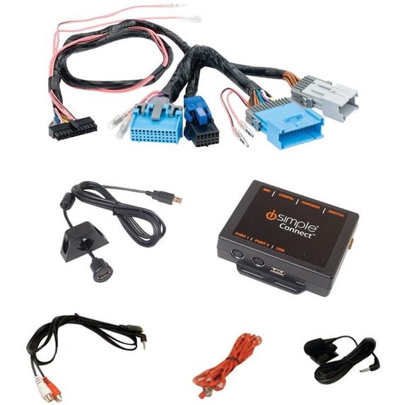 ISIMPLE ISGM655 DROID(TM), iPad(R)/iPhone(R)/iPod(R) andamp; Other Smartphones Factory Radio Interface (For Select GM(R) Vehicles)