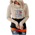thumbnail image 1 of Sudadera con capucha de manga larga con cuello redondo y estampado de moda para mujer Fridja  fjkfkj5177, 1 of 5