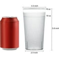 thumbnail image 5 of 12 Pack Unbreakable Plastic Tumblers 16 Ounce, Restaurant Grade Unbreakable Plastic Drinking Glasses, Reusable BBQ Cups Tumblers Set ,Clear Plastic Cups, set of 12,(480ml/16oz）, 5 of 8