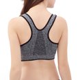 thumbnail image 4 of Winter Savings Clearance! Lindreshi Sports Bras for Women Front Closure Women Zip Front Sports Bra Wireless Post Bra Active Yoga Sport Yoga Bra, 4 of 7