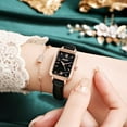 thumbnail image 2 of Women's Vintage Square Dial Belt Watch with Adjustable Buckle, Retro Style Quartz Analog Watch, Ideal Gift for Her on Special Occasions, 2 of 2