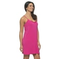 thumbnail image 2 of Felina - Elysees Rich Satin Chemise Slip Dress Nightgowns for Women with Satin Trim, and Adjustable Straps (Very Berry, Medium), 2 of 3
