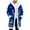 Blue, variant on Mens Santa Coat Casual Christmas Cardigan Unisex Open Front Hooded No Zip Cozy Winter Printed Edge Warm Comfort Outerwear