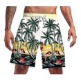 thumbnail image 1 of New Seaside Brand Beach Shorts Coconut Tree Creative 3d Digital Printing Beach Pants For Men, 1 of 2