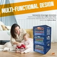 thumbnail image 5 of Juggernaut Storage: Milk Crate 3pk - 24 Qt, Blue - Multi-Purpose Storage Solution, Stackable Organization, Heavy-Duty Plastic Bins, Built-In Handles, 5 of 12