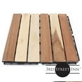 thumbnail image 4 of 3rd Street Inn Interlocking Acacia Wood Deck Tiles - Natural Finish - Straight Pattern Decking - 12"x12" (10 Pack), 4 of 5