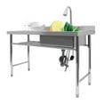 thumbnail image 6 of Commercial Utility & Prep Sink Stainless Steel Kitchen Sink 1 Compartment Faucet, 6 of 18