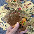 thumbnail image 2 of Juego de mesa de Anime para niños, juego de cartas con lámina dorada y plateada brillante, Colección Flash, regalo de cumpleaños y Navidad, 55 unidades por Set, 2 of 4