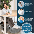 thumbnail image 3 of ComfiLife Foot Rest for Under Desk at Work or Home,Comfortable Memory Foam Footrest with 2 Adjustable Heights, Removable Washable Cover, Gray, 3 of 9