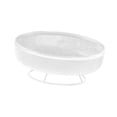 thumbnail image 4 of Organizador de frutero con pedestal de alambre de hierro, construcción robusta, práctico, multifuncional, transpirable, cesta de almacenamiento, bande blanco, 4 of 8
