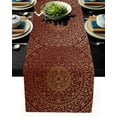 thumbnail image 2 of Luxury Fashion Table Runner Pattern Golden Oriental Red Tablecloth Dining Wedding Party Long Table Cover Fabric Decoration, 2 of 4