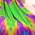 thumbnail image 3 of Colorful Tie Dye Star Flower Pattern Blanket,Comfortable Soft Lamb Wool Throw Blanket,All Season,Warm Lightweight Blankets for Sofa Bed Couch Living Room Chair,40"x50", 3 of 4