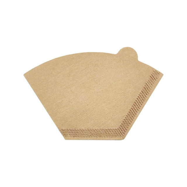 Kieccall Fan Shaped Coffee Filter Paper Thickened Natural Wood Pulp Filter For Pour Over And American Coffee Makers