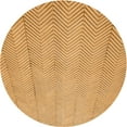 thumbnail image 1 of Ahgly Tapis d'Intérieur Lavable en Machine Carré Transitionnel Jaune Orange, 3 Pieds Carré, 1 of 7