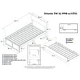 thumbnail image 3 of AFI Orlando TwinXL Solid Wood Bed and Footboard with TwinXL Trundle in Walnut, 3 of 7