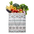 thumbnail image 1 of Boho Chic Floral Canvas Tote – Vintage Reusable Shopping Handbag, 1 of 6