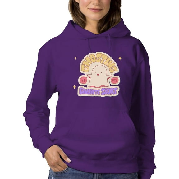 Ghosting Is My Favorite Sport Hoodie Women -Smartprints Designs, Female Small