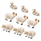 thumbnail image 4 of 9Pcs Beige Resin Tiny Sheep Models for Decoration Use Miniature Figurines, 4 of 4