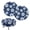 Geometric Floral Mandala Pattern, variant on Chririnla Softball Fire Water With Elastic Bands Round Seat Cushion Cover, Stretchable Polyester Round Stool Slipcovers for Restaurant Bar