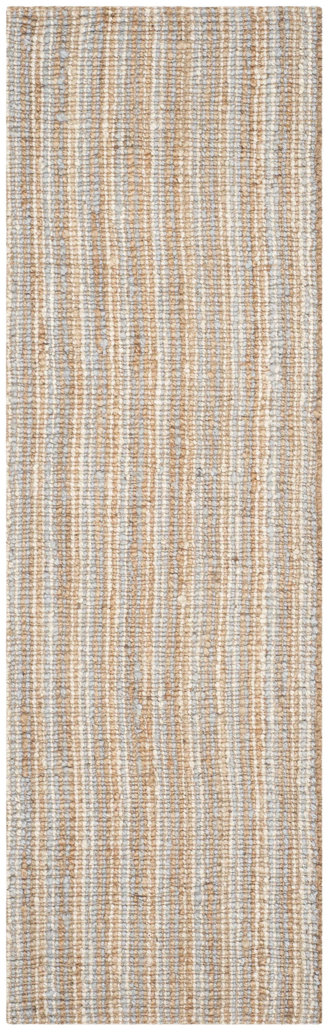Safavieh Natural Fiber Levi Solid Runner Rug, Gray/Natural, 2'6" x 6'