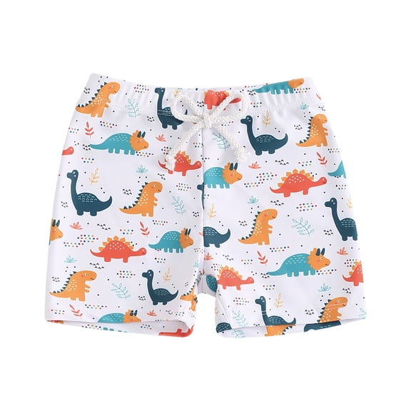 Kogui Toddler Swim Shorts Boys Swim Trunks Toddler Swim Shorts Little Boys Bathing Suit Swimsuit Toddler Boy Swimwear 2T 3T (White,2-3 Years)