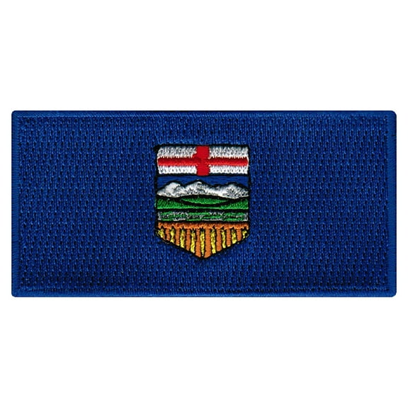 Alberta Flag Embroidered Iron-on Patch