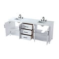 thumbnail image 6 of Elegant Kitchen and Bath 84 Inch Double Bathroom Vanity In Hazel Oak, 6 of 7